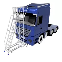 Spezifische Zugangsplattform für Lastwagen